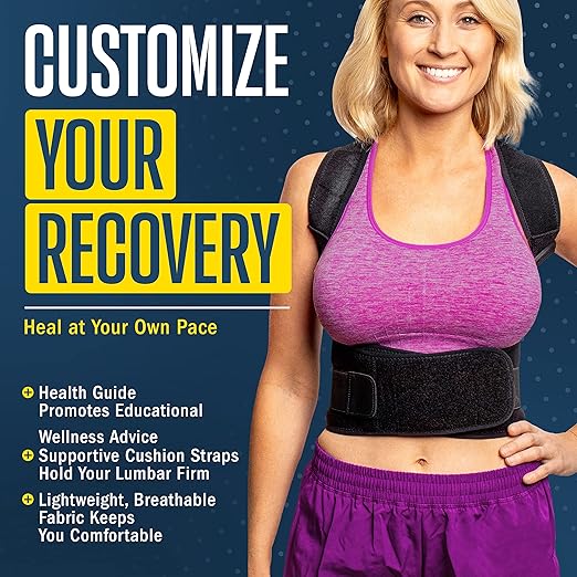 FlexGuard Posture Corrector for Women and Men - Back Brace for Posture, Adjustable Back Support Straightener Shoulder Posture Support for Pain Relief, Body Correction, X-Large