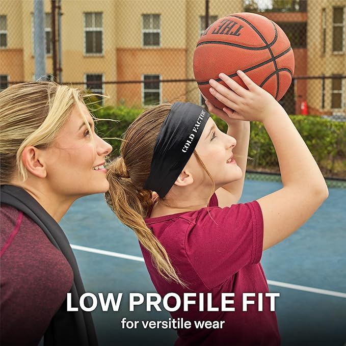 COLD FACTOR Instant Cooling Headband 3 Pack | Advanced Evaporative Comfort for Sports & Outdoor | UPF 50+ Protection | Long-Lasting Coolness | Ideal for Fitness, Hiking, Yoga, & Running