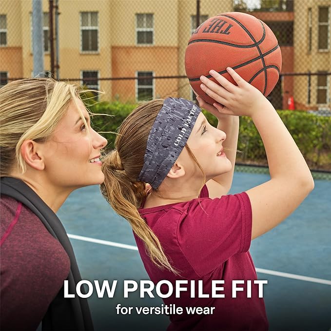 COLD FACTOR Instant Cooling Headband 3 Pack | Advanced Evaporative Comfort for Sports & Outdoor | UPF 50+ Protection | Long-Lasting Coolness | Ideal for Fitness, Hiking, Yoga, & Running