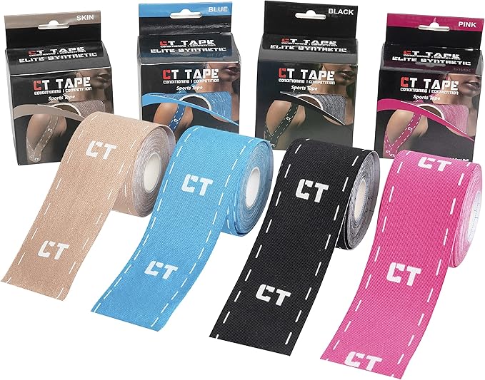 Sports & Kinesiology Tape (16.5ft Uncut Roll) - Latex Free, Water Resistant, Uncut Kinesiology Tape for Knee, Elbow, Ankle, Back & Shoulder Muscle