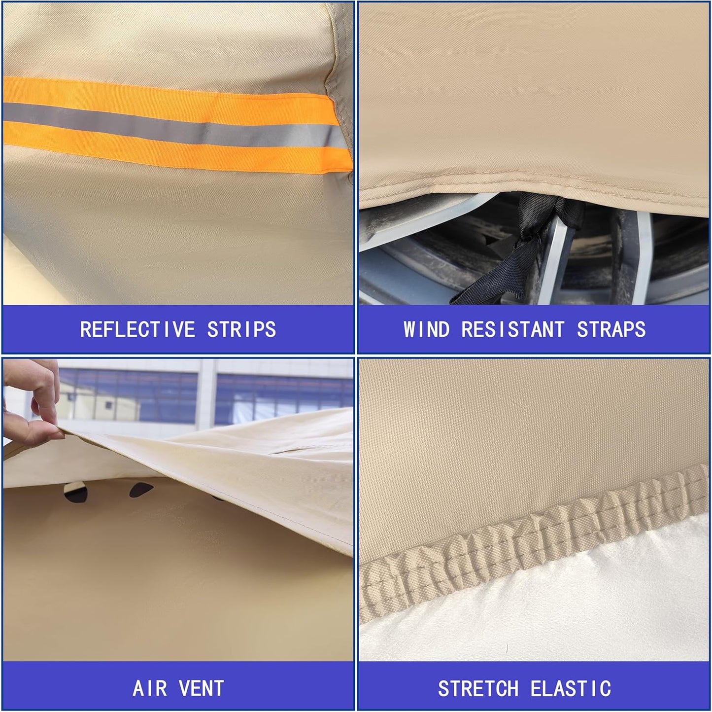 Heavy Duty Outdoor Car Cover Custom Fit for Chevy Camaro,Windproof All Weather Waterproof Sun Rain UV Dust Snow Protection Outdoor Car Covers