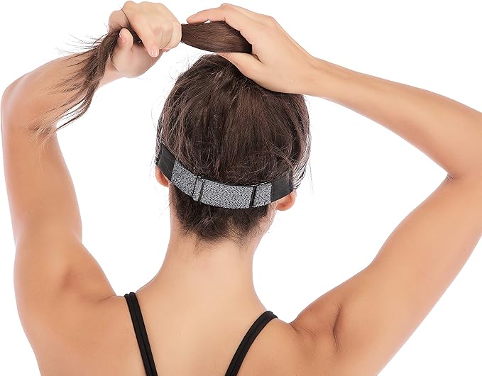 IUGA Adjustable Headbands for Women Non Slip Stretchy Workout Sweatbands for Sports Yoga Fitness Running Hairbands Bike Helmet Friendly Fits All Women & Men