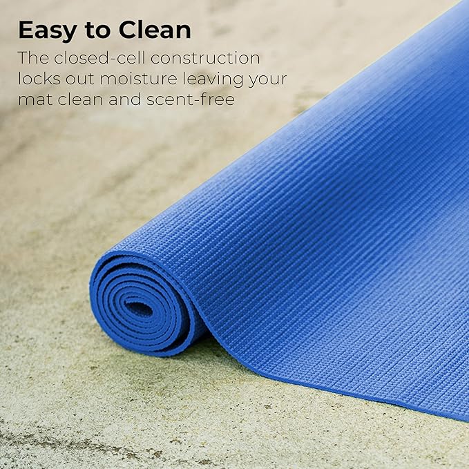 Hello Fit 10-Pack Yoga Mat, 68" x 24" Non Slip Exercise Mat, 4mm Thick Gym Mat for Fitness and Stretching, Bulk Non Toxic Yoga Mats for Schools and Studios