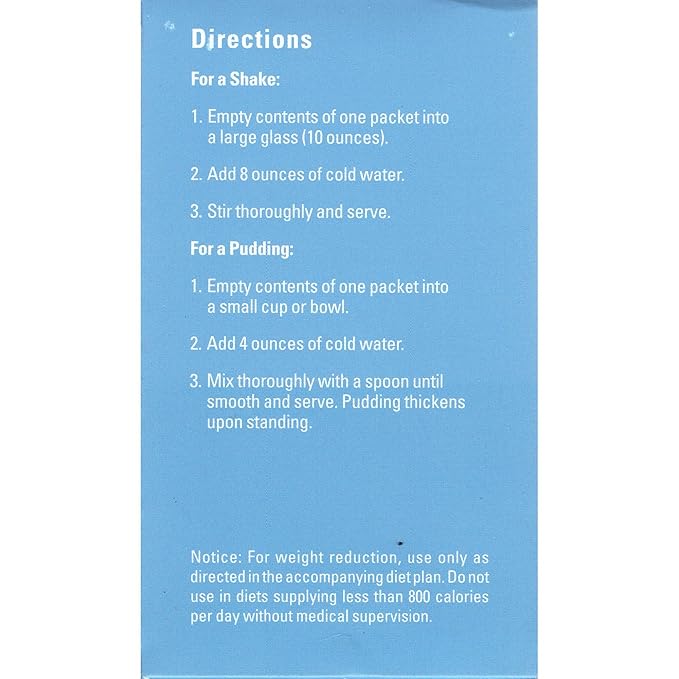 Weight Loss Systems Pudding and Shake Aspartame Free - Dark Chocolate (7/Box) - High Protein - Low Calorie - Low Fat - Low Carb