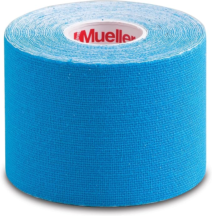 MUELLER Sports Medicine Kinesiology Therapeutic Tape, Quality Athletic Tape, Latex Free, 20 Pre-Cut I-Strips, 2" x 9.75" Each Strip