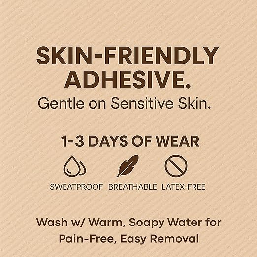 Bunion Corrector & Pain Relief Kinesiology Athletic Tape | For Bunions & Turf Toe | Big Toe Spacer/Separator/Straightener Tape for Men & Women | 80 Precut Kinesiology Tape Pcs | Nude Color