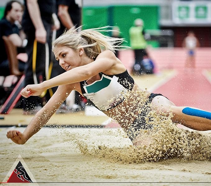 Original Kinesiology Athletic Tape. Professional Sports Tape for Ankle Wrist Knee Shoulder Muscles Joints. Latex Free, Waterproof, Stretchy, and Gentle on Skin. Up to 115 ft/Roll