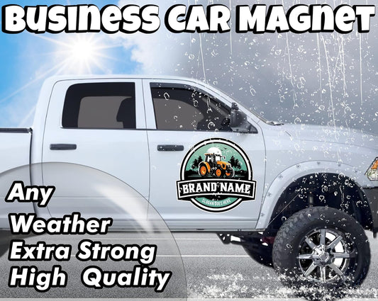 Custom Car Magnet Sign | Personalized Logo for Your Car Van Truck | Advertise Your Business | Large Size |Professionally Printed