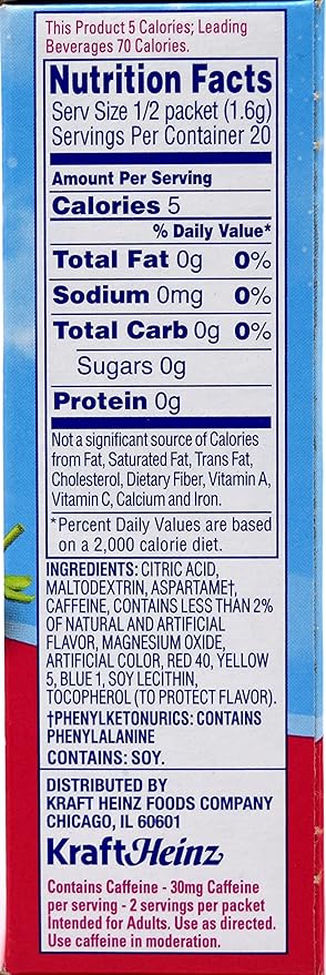 Crystal Light On The Go Wild Strawberry With Caffeine Drink Mix, 10-Packet Box (Pack of 20)