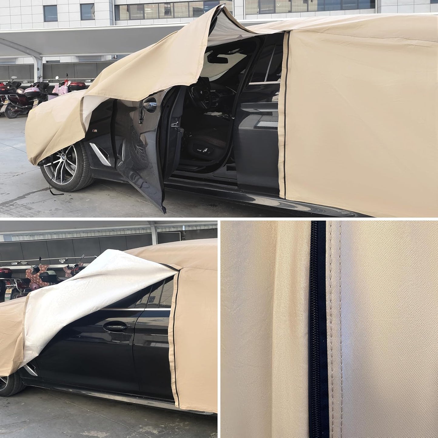 Heavy Duty Outdoor Car Cover Custom Fit for Jeep Grand Cherokee,Windproof All Weather Waterproof Sun Rain UV Dust Snow Protection Outdoor Car Covers