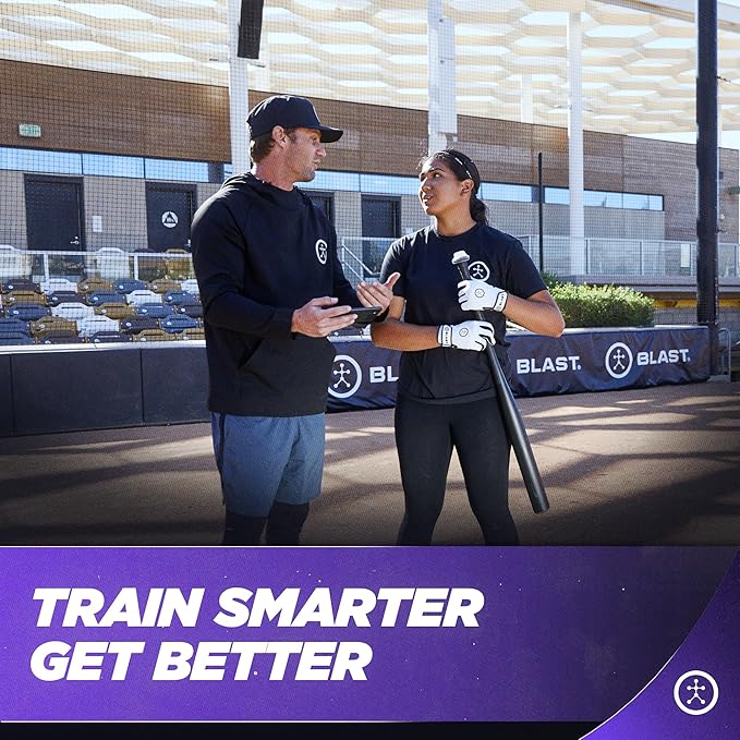 Blast Softball Swing Analyzer - Improve Your Swing at Every Level - Real-time Feedback, Swing Metrics, Video Capture Highlights, Track Performance (GEN3 Sensor)