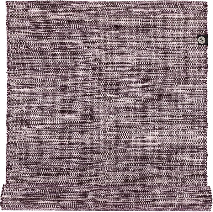 Manduka Shala Yoga Rug 71" - Outdoor Yoga & Meditation | Foldable & Machine Washable | Natural Cotton | Handmade | 71 x 26 inches | Indugle