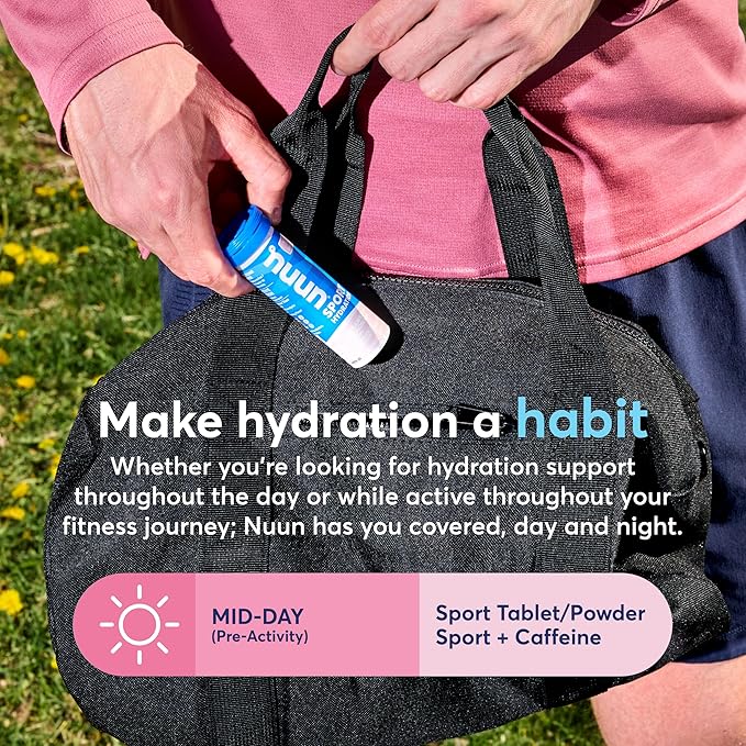 Nuun Sport Electrolyte Tablets for Proactive Hydration, Mixed Flavors, 4 Pack (40 Servings)